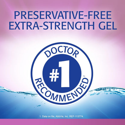 Refresh Celluvisc Gleitgel für trockene Augen, konservierungsmittelfrei, 0,01 Fl Oz Einzeldosisbehälter, 30 Stück