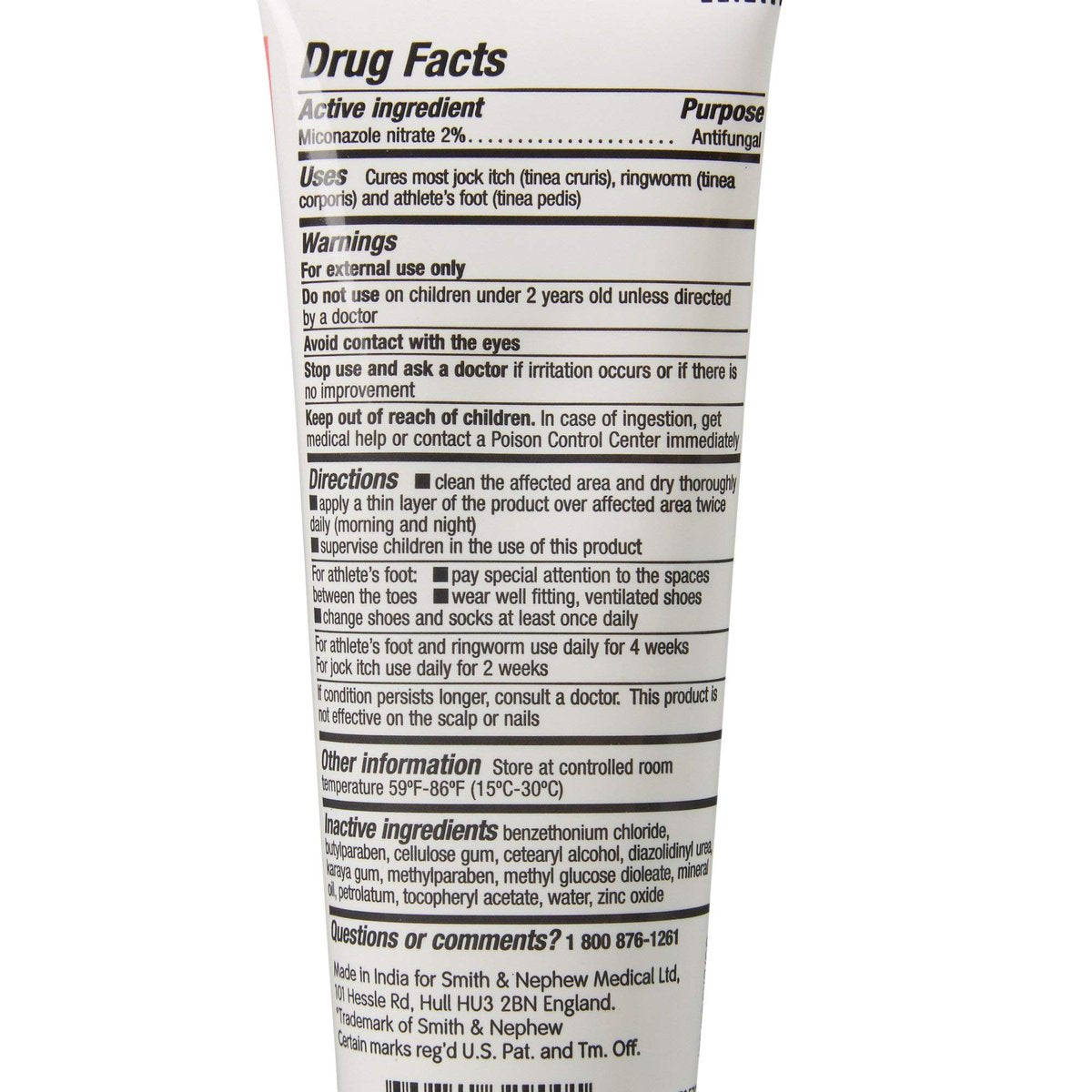 Smith & Nephew Secura 2% Miconazol-Nitrat Creme Antimykotikum 3-1/4 oz Tube