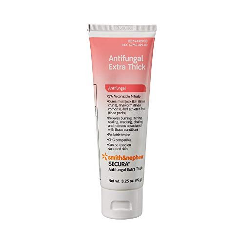 Smith & Nephew Secura 2% Miconazol-Nitrat Creme Antimykotikum 3-1/4 oz Tube