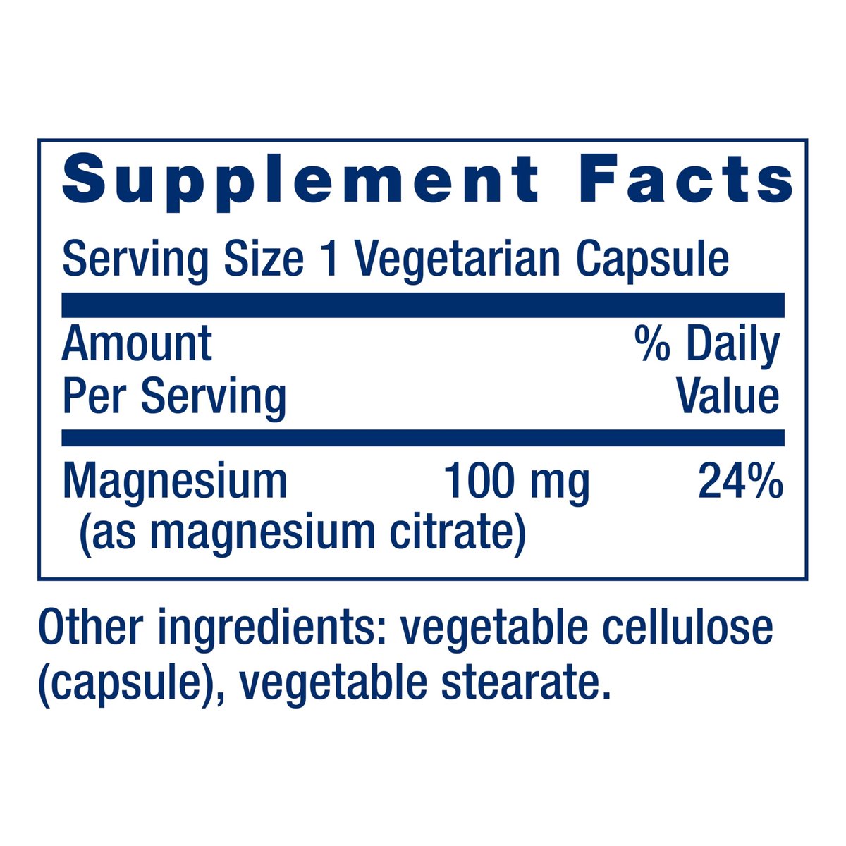 Life Extension Magnesium Citrat 100 mg – 100 vegane Kapseln, Mineralstoffergänzung