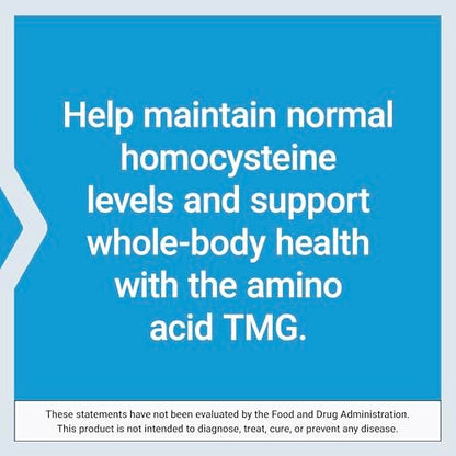 Life Extension TMG Pulver – Trimethylglycin – Unterstützt normale Homocysteinspiegel, Herzgesundheit – Glutenfrei, Nicht-GVO, Vegetarisch – Netto 50 g