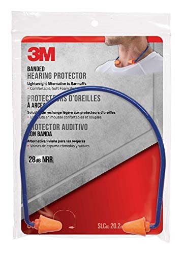 3M Banded Gehörschutz, NRR 28 dB, leichte Alternative zu Kapselgehörschützern, einfaches Einsetzen & Entfernen, weiche & flexible Schaumstoff-Ohrstöpsel, praktische Ohrstöpsel (90537H1-DC)