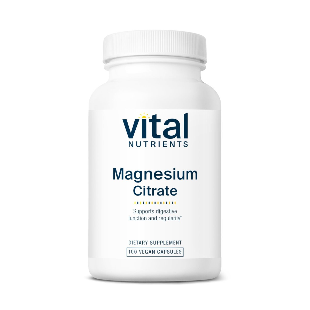 Vital Nutrients Magnesiumcitrat 150mg – Fördert Entspannung – Unterstützt Schlaf, Knochen, Herz, Muskeln, Nieren & Nerven* – Veganes Supplement – Gluten-, Milchzucker- & Sojafrei – 100 Kapseln