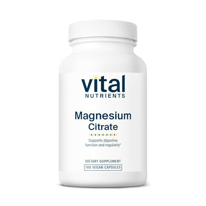 Vital Nutrients Magnesiumcitrat 150mg – Fördert Entspannung – Unterstützt Schlaf, Knochen, Herz, Muskeln, Nieren & Nerven* – Veganes Supplement – Gluten-, Milchzucker- & Sojafrei – 100 Kapseln