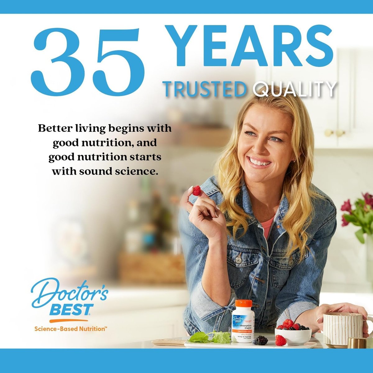 Doctor's Best Synergistic Glucosamine mit MSM Formel – Gelenkunterstützung für Frauen und Männer, mit Vitamin C, Kalium und Chlorid, Non-GMO, glutenfrei, sojafrei – 180 Kapseln