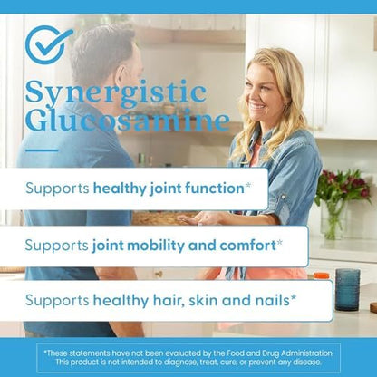Doctor's Best Synergistic Glucosamine mit MSM Formel – Gelenkunterstützung für Frauen und Männer, mit Vitamin C, Kalium und Chlorid, Non-GMO, glutenfrei, sojafrei – 180 Kapseln