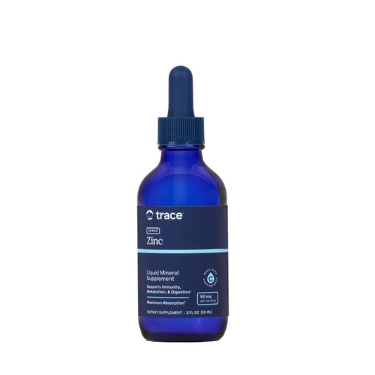 Trace Minerals | Flüssiges Ionisches Zink | 50 mg Zink mit Magnesium | Unterstützt Immunsystem, Verdauung, Wachstum & Entwicklung | Für Kinder und Erwachsene | 45 Portionen, 60 ml (1 Packung)
