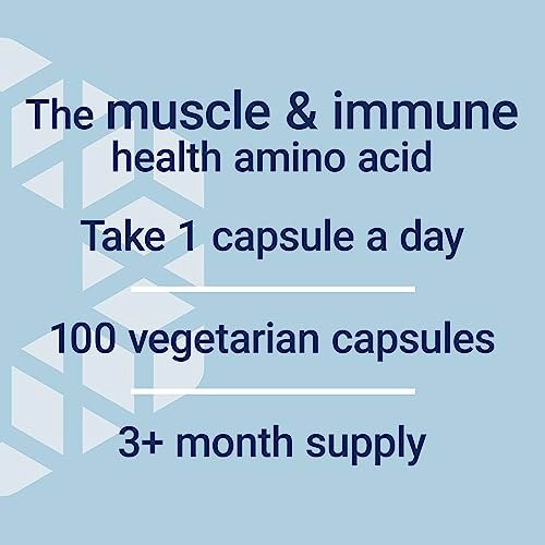 Life Extension L-Glutamin 500 mg – 100 Kapseln, Aminosäure für Muskel- und Immununterstützung, glutenfrei, nicht-GVO