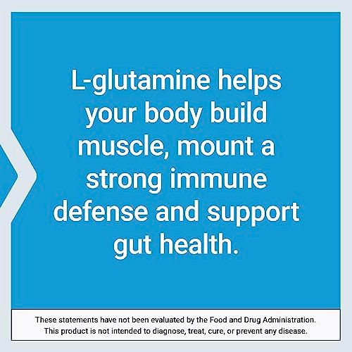 Life Extension L-Glutamin 500 mg – 100 Kapseln, Aminosäure für Muskel- und Immununterstützung, glutenfrei, nicht-GVO