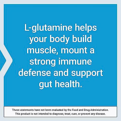 Life Extension L-Glutamin 500 mg – 100 Kapseln, Aminosäure für Muskel- und Immununterstützung, glutenfrei, nicht-GVO
