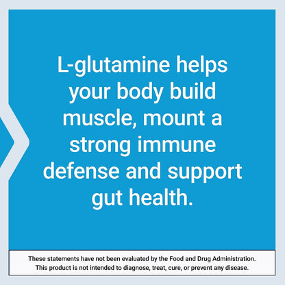 Life Extension L-Glutamin 500 mg – 100 Kapseln, Aminosäure für Muskel- und Immununterstützung, glutenfrei, nicht-GVO