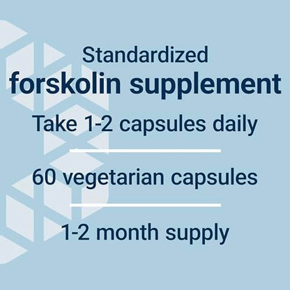 Life Extension Forskolin 10 mg – Coleus forskohlii Extrakt für zelluläre Energie & Stoffwechselunterstützung, 60 Kapseln, vegetarisch, nicht-GVO, glutenfrei