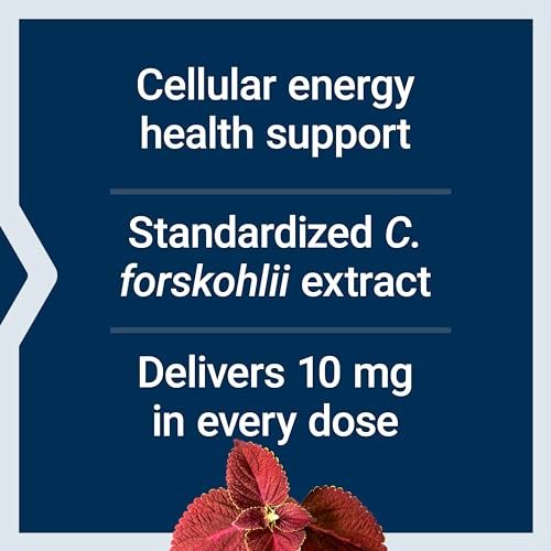 Life Extension Forskolin 10 mg – Coleus forskohlii Extrakt für zelluläre Energie & Stoffwechselunterstützung, 60 Kapseln, vegetarisch, nicht-GVO, glutenfrei