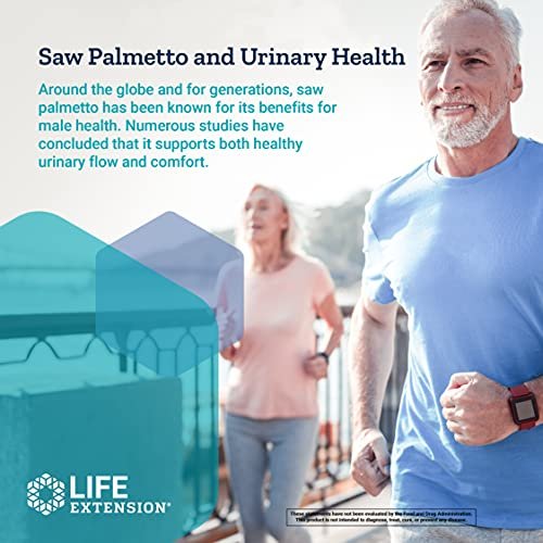 Life Extension PalmettoGuard Sägepalmen- & Beta-Sitosterol-Kapseln – Unterstützt gesunde Prostatagesundheit & Hormonstoffwechsel – Nahrungsergänzung für Männer – Glutenfrei, Nicht-GVO – 30 Softgels