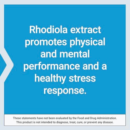 Life Extension Rhodiola Extrakt – Rhodiola rosea Supplement mit standardisiertem Extrakt – Fördert körperliche und geistige Leistungsfähigkeit – Glutenfrei, Nicht-GVO, Vegetarisch – 250 mg, 60 Kapseln