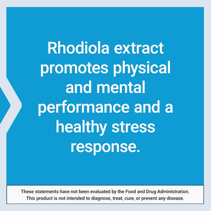Life Extension Rhodiola Extrakt – Rhodiola rosea Supplement mit standardisiertem Extrakt – Fördert körperliche und geistige Leistungsfähigkeit – Glutenfrei, Nicht-GVO, Vegetarisch – 250 mg, 60 Kapseln