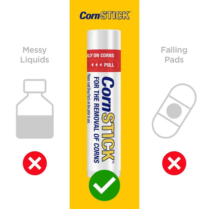 CornStick Maximum Strength Salicylsäure Fest-Stick zur Hornhaut- und Hühneraugenentfernung, 0,2 Unzen