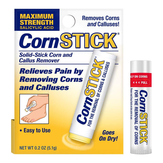 CornStick Maximum Strength Salicylsäure Fest-Stick zur Hornhaut- und Hühneraugenentfernung, 0,2 Unzen