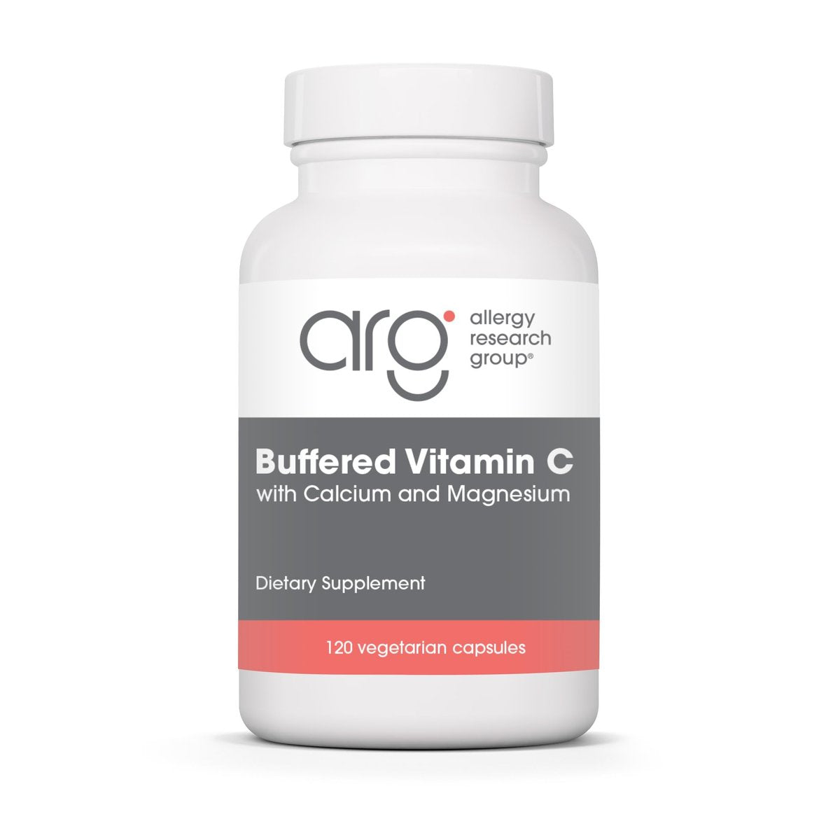 Allergy Research Group ARG Gepufferte Vitamin C - 1000 mg Vitamin C - Immununterstützung - Vegetarische Kapseln - Hypoallergene Formel - 60 Portionen - 120 Stück