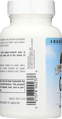 Source Naturals Serene Science GABA 750 mg – 45 Tabletten für einen ruhigen Geist