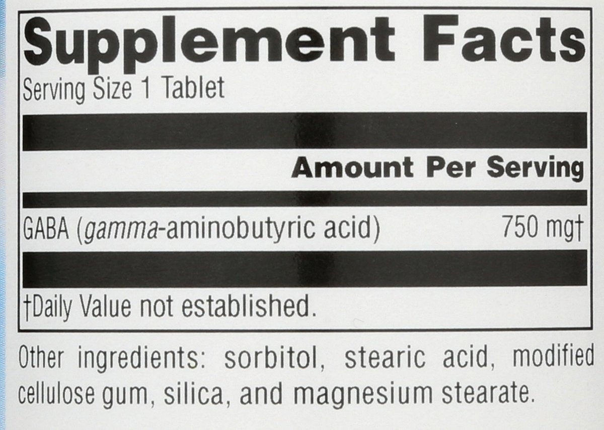 Source Naturals Serene Science GABA 750 mg – 45 Tabletten für einen ruhigen Geist