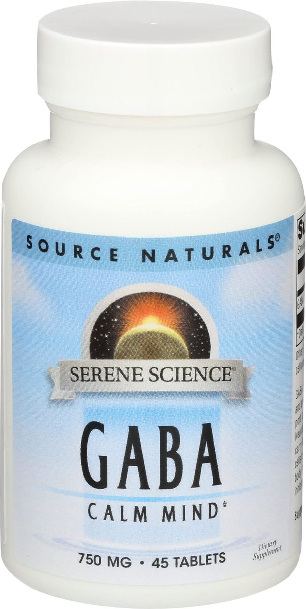 Source Naturals Serene Science GABA 750 mg – 45 Tabletten für einen ruhigen Geist