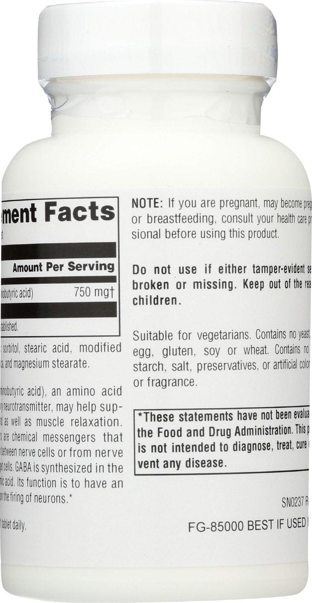 Source Naturals Serene Science GABA 750 mg – 45 Tabletten für einen ruhigen Geist