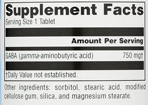 Source Naturals Serene Science GABA 750 mg – 45 Tabletten für einen ruhigen Geist