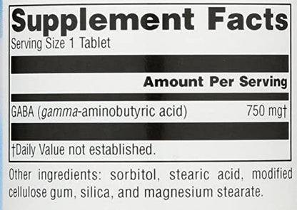Source Naturals Serene Science GABA 750 mg – 45 Tabletten für einen ruhigen Geist
