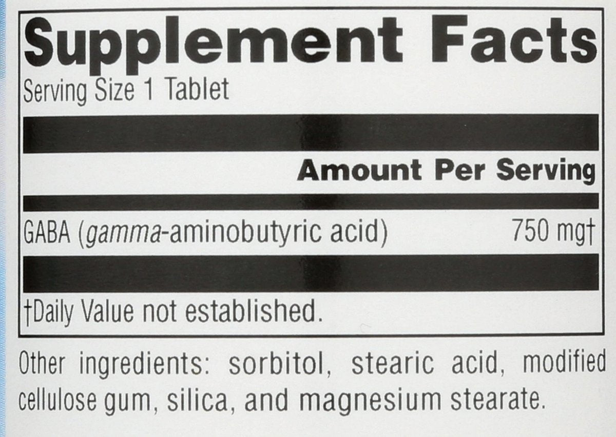 Source Naturals Serene Science GABA 750 mg – 45 Tabletten für einen ruhigen Geist