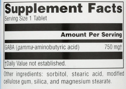 Source Naturals Serene Science GABA 750 mg – 45 Tabletten für einen ruhigen Geist