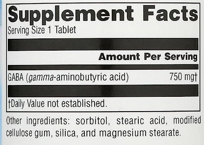 Source Naturals Serene Science GABA 750 mg – 45 Tabletten für einen ruhigen Geist