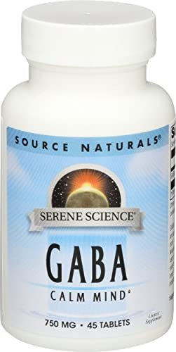 Source Naturals Serene Science GABA 750 mg – 45 Tabletten für einen ruhigen Geist