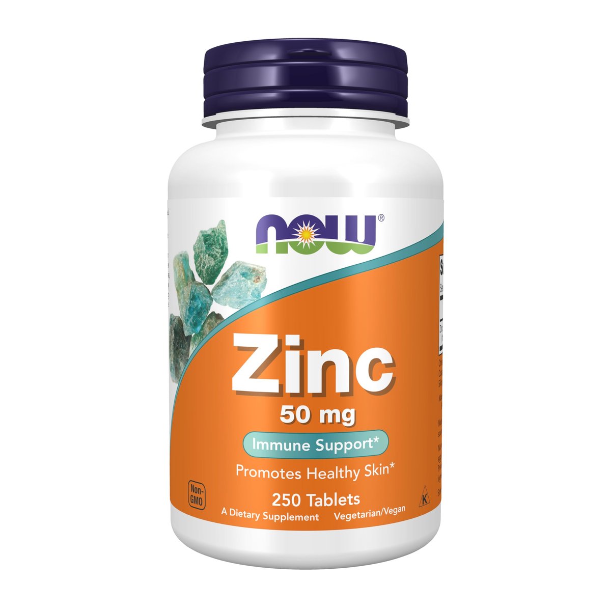 NOW Foods Zink (Zinkgluconat) 50 mg – 250 Tabletten – Unterstützt Enzymfunktionen & Immunsystem