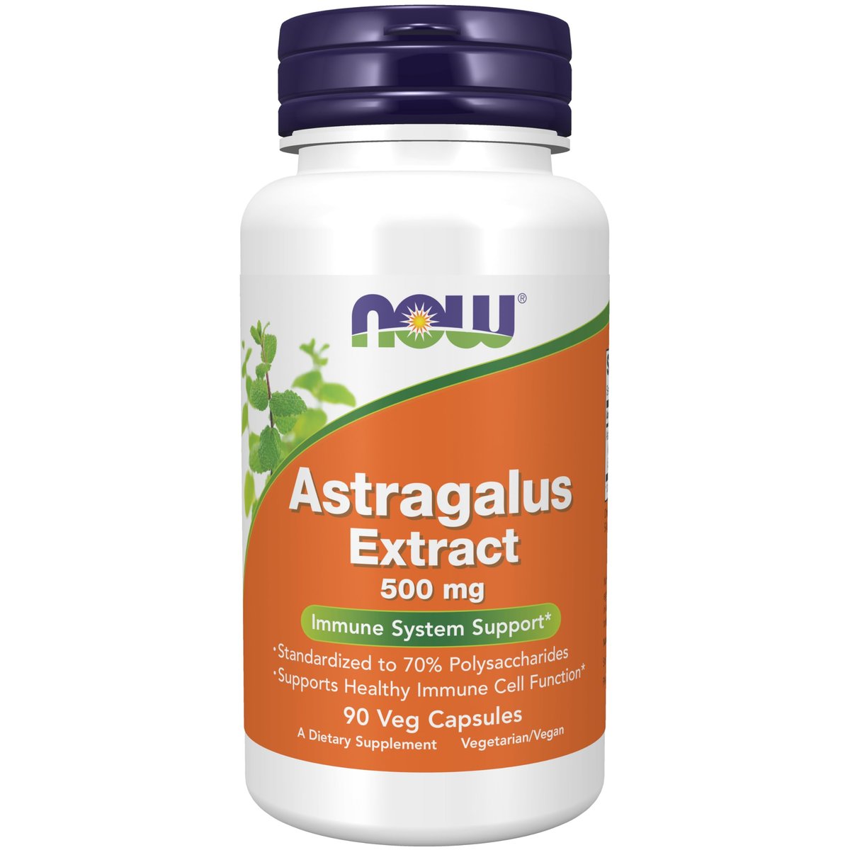 NOW Foods Astragalus Extrakt 500 mg – 90 vegane Kapseln, standardisiert auf 70 % Polysaccharide