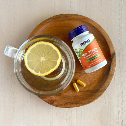 NOW Foods Silymarin Mariendistel Extrakt 150 mg mit Kurkuma, unterstützt die Leberfunktion*, 60 vegane Kapseln