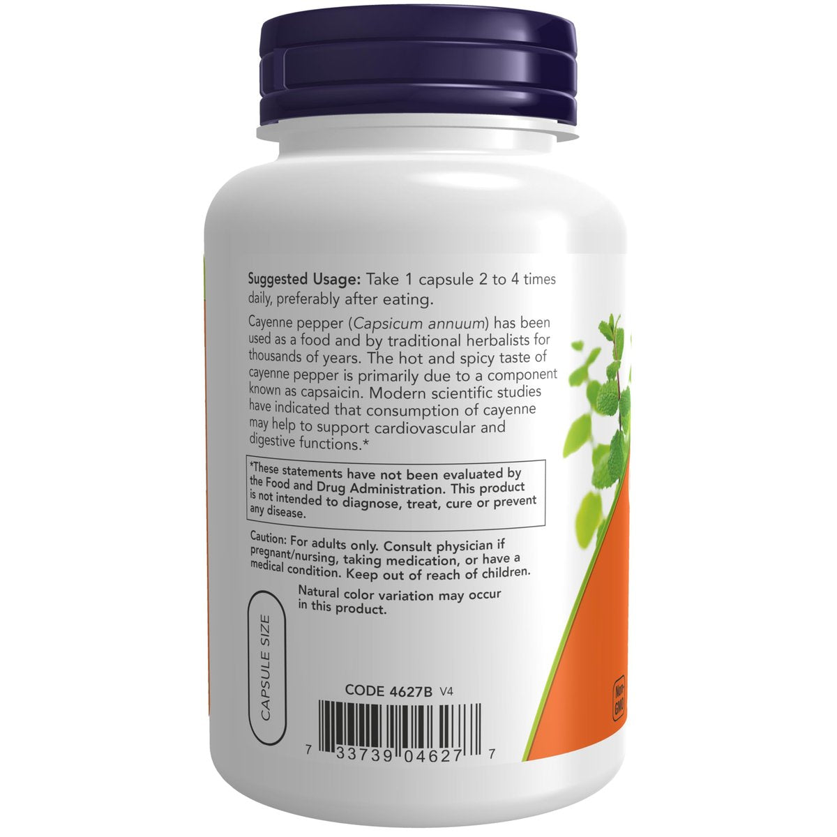 NOW Foods Kapseln, Cayenne (Capsicum annuum) 500 mg, Kräuterunterstützung, für die Verdauungsgesundheit, 250 vegane Kapseln