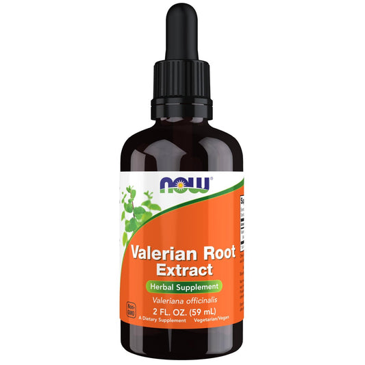 NOW Foods Valerianwurzel-Extrakt Flüssig (Valeriana officinalis), Kräuterergänzung, 59 ml