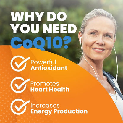 Doctor's Best Hochdosiertes CoQ10 mit BioPerine – 100 mg, 60 Softgels – Glutenfrei, natürlich fermentiert – Unterstützt Herzgesundheit & Energieproduktion