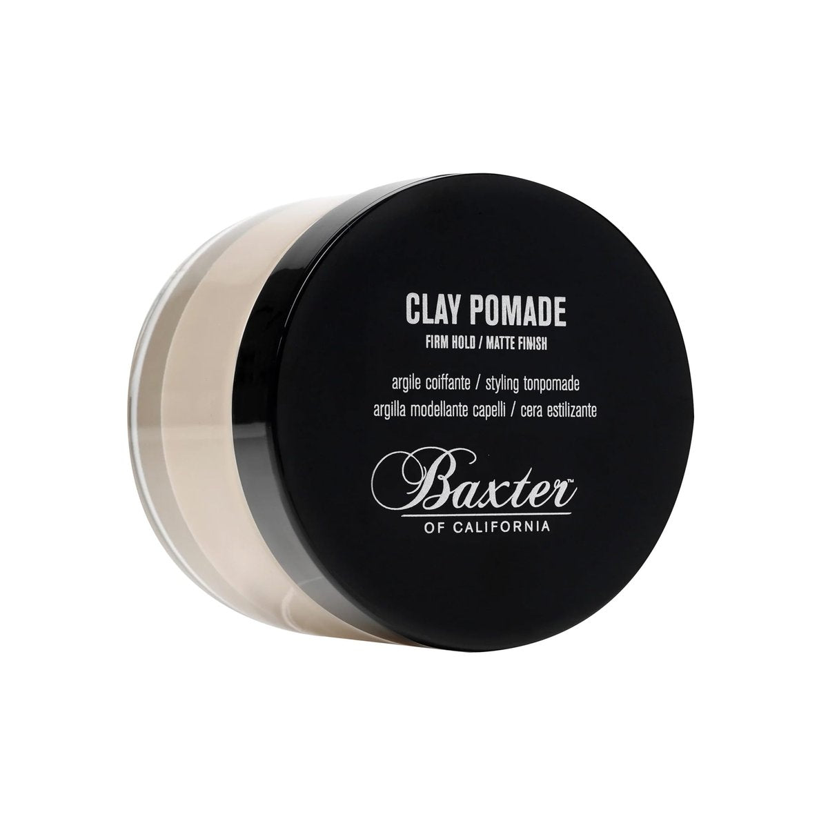 Baxter of California Clay Pomade – Starker Halt, Mattes Finish für Herren – Texturierende & verdickende Pomade für natürliche Definition und ganztägige Kontrolle, 60 ml