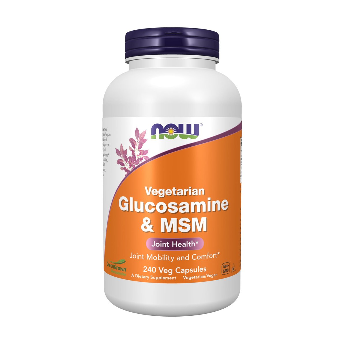 NOW Foods Glucosamin & MSM (GreenGrown® Glucosamin), Vegetarisch, 240 Veg-Kapseln