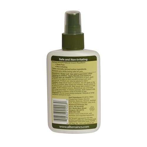 Herbal Armor DEET-freies Insektenspray 118 ml – pflanzlicher Mückenschutz, sicher für Familie und Haustiere