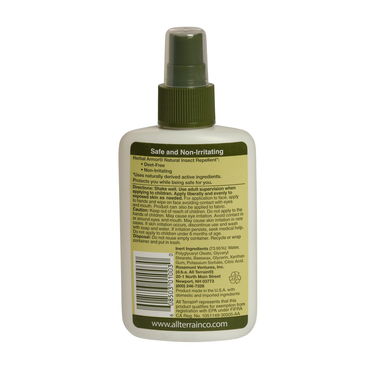 Herbal Armor DEET-freies Insektenspray 118 ml – pflanzlicher Mückenschutz, sicher für Familie und Haustiere