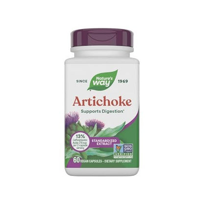 Nature's Way Artischocke – Unterstützung für die Verdauung*, Non-GMO Project verifiziert, vegan, glutenfrei, 60 Kapseln