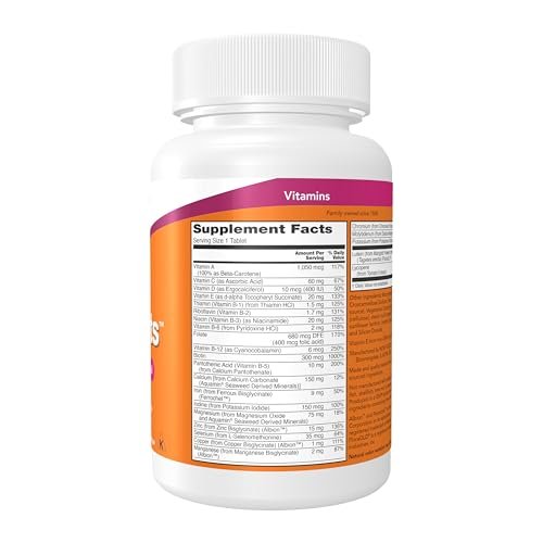 NOW Foods Daily Vits™ – Tägliche Multivitamin-Tablette mit Lutein & Lycopin, 100 Tabletten