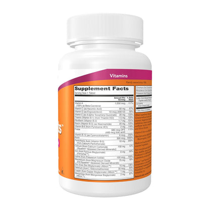 NOW Foods Daily Vits™ – Tägliche Multivitamin-Tablette mit Lutein & Lycopin, 100 Tabletten