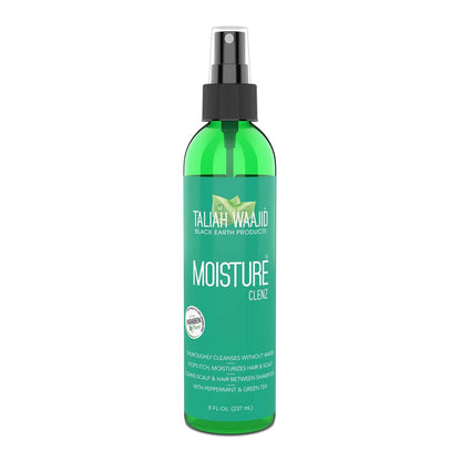Taliah Waajid Black Earth Products Moisture Clenz, 237 ml – Feuchtigkeitsspendendes Reinigungsshampoo für Kopfhaut und Haar