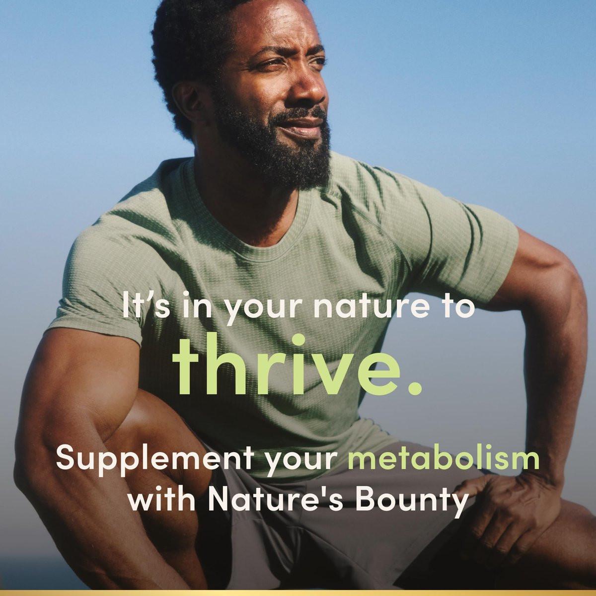 Nature's Bounty Chrom Picolinat 800 mcg – Mineralstoff zur Unterstützung des Fett-, Protein- und Zuckerstoffwechsels, 50 Tabletten