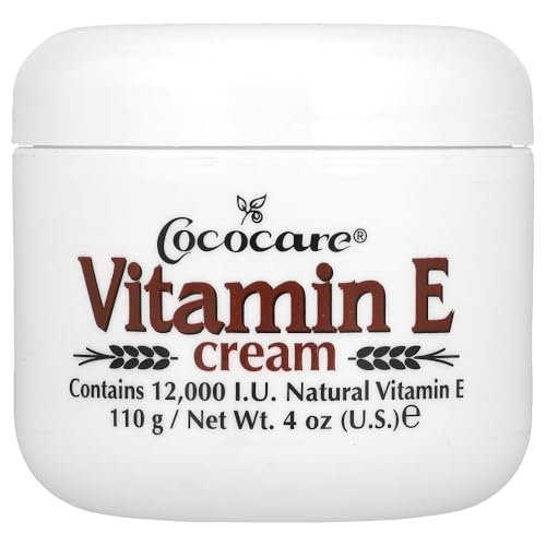 Cococare Vitamin E Creme 12000 I.E. – 4 Unzen Hautcreme für intensive Feuchtigkeitspflege