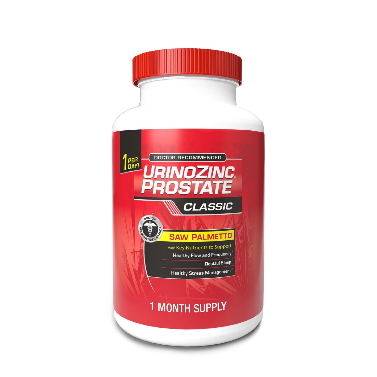 Urinozinc Classic Prostata Supplement, ärztlich empfohlen mit Sägepalme, 30 Kapseln